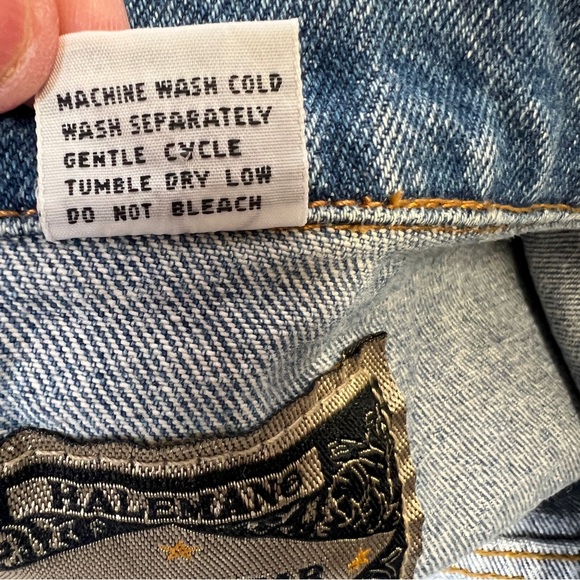 Haleman Jeanswear Jean Jacket Brighton Embroidered Heart Patch XL - Picture 4 of 13